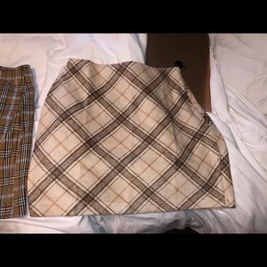 plaid skirt